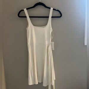 Saturn mini dress. Ivory color.